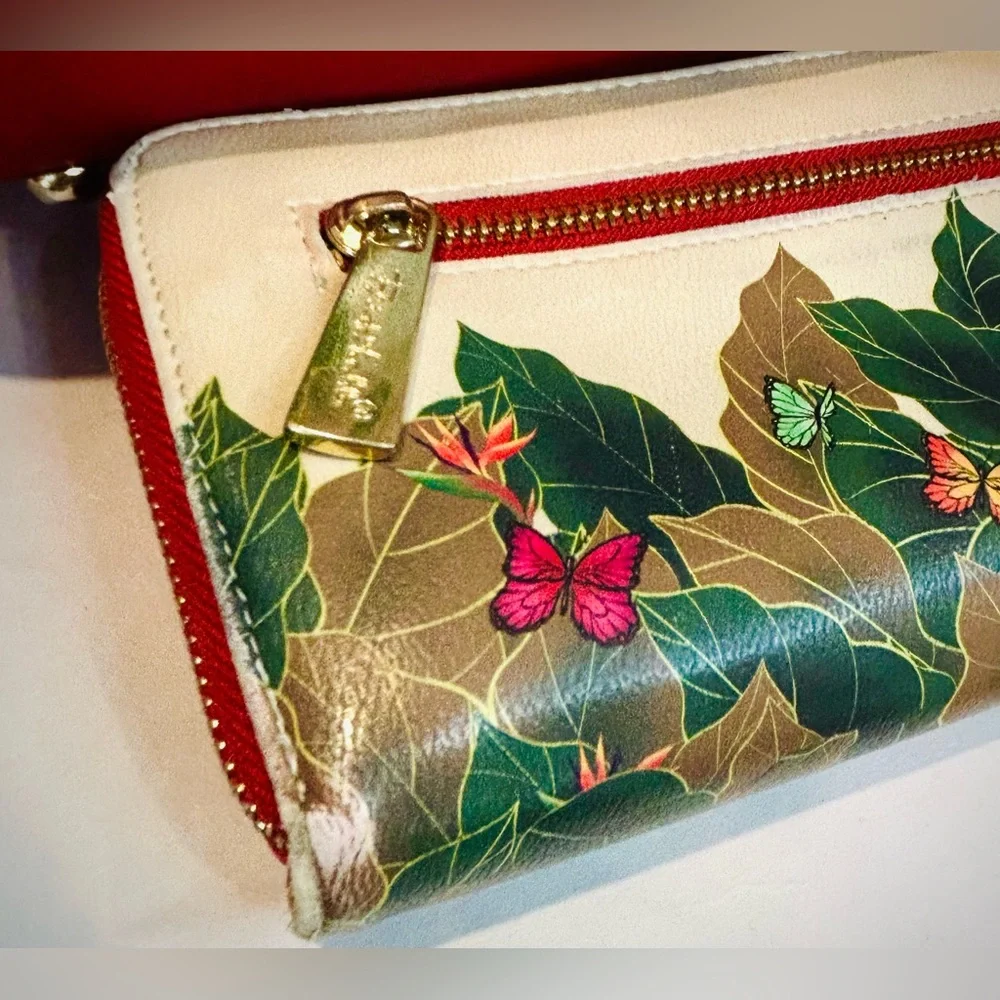 Frida Kahlo Cartoon Red and Cream Backpack & Matching Wallet